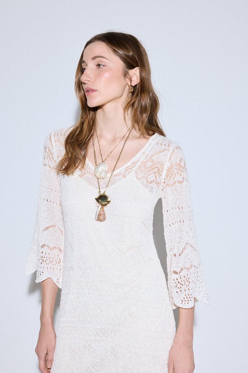 pedro del hierro Vestido punto calado ÚLTIMAS EDICIONES