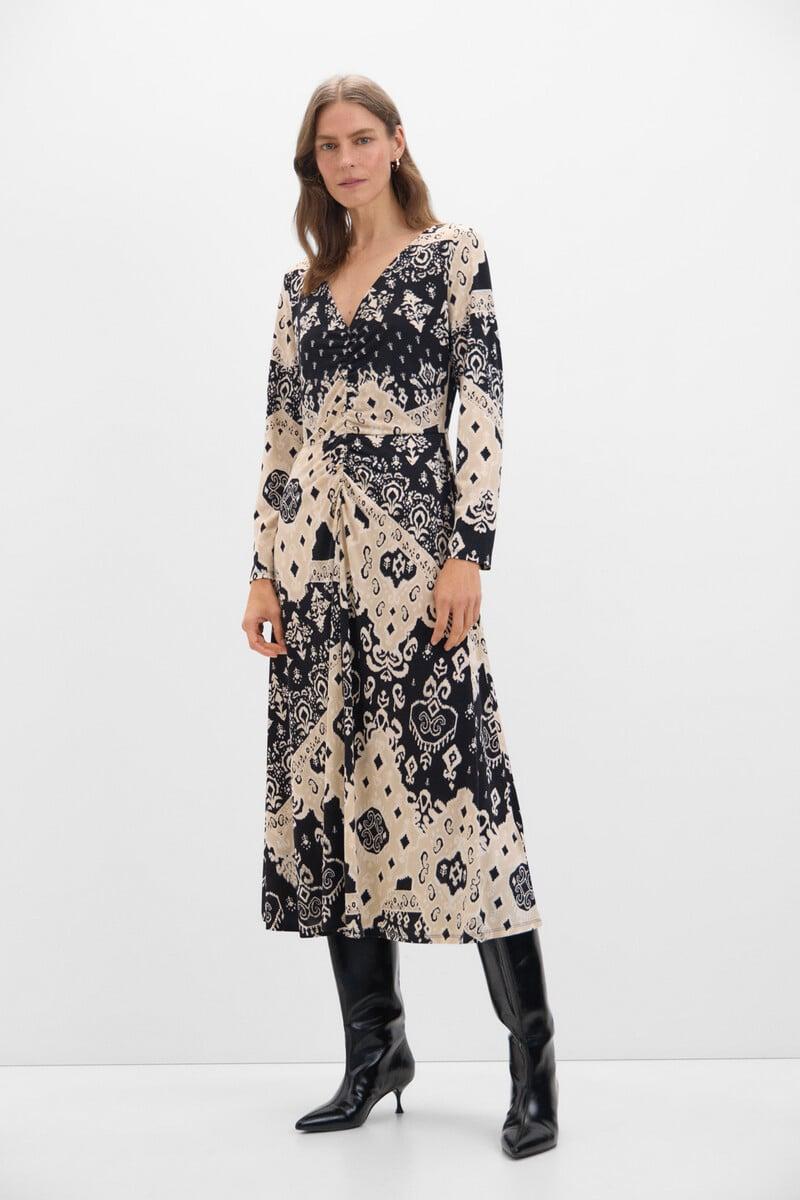 pedro del hierro Vestido elástico estampado Último día