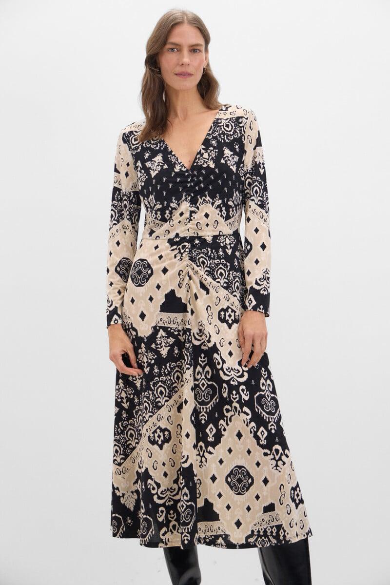 pedro del hierro Vestido elástico estampado Último día