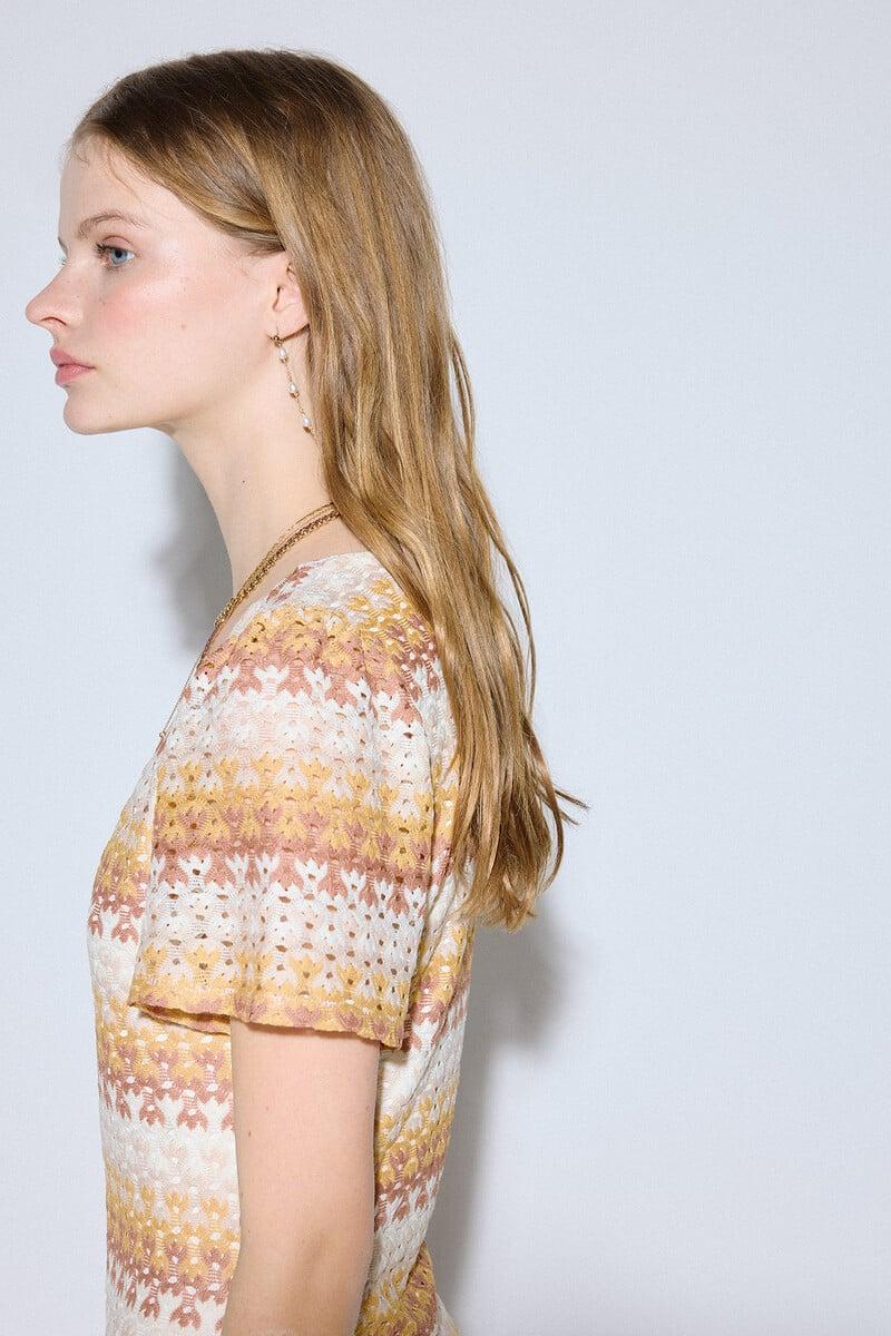 pedro del hierro Vestido estructura multicolor Promoción por tiempo limitado