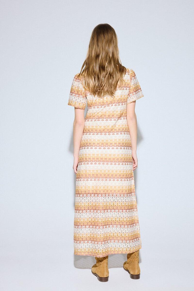 pedro del hierro Vestido estructura multicolor Promoción por tiempo limitado