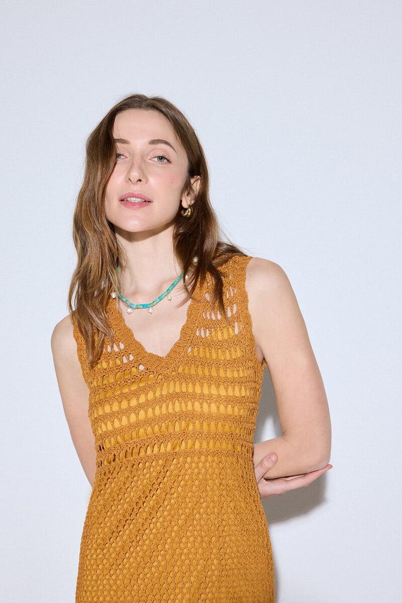 pedro del hierro Vestido punto calado Superdescuento