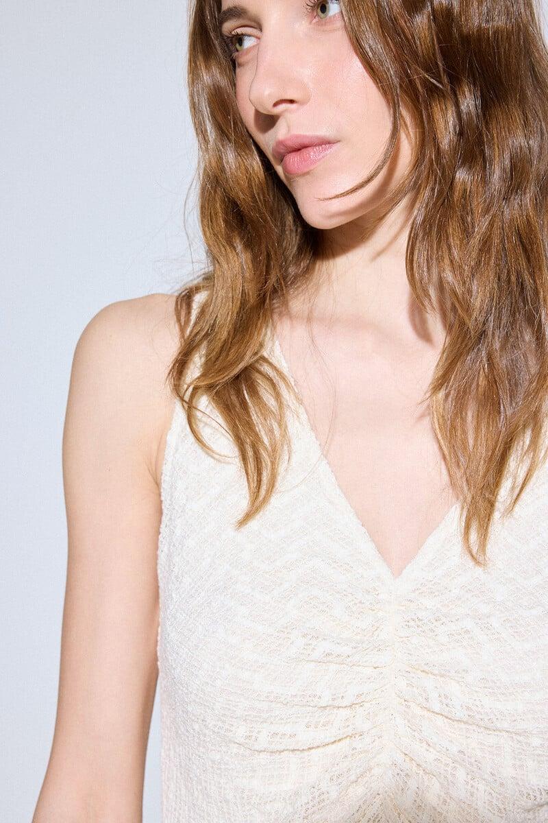 pedro del hierro Vestido estructura frunce Limitado a 3 días