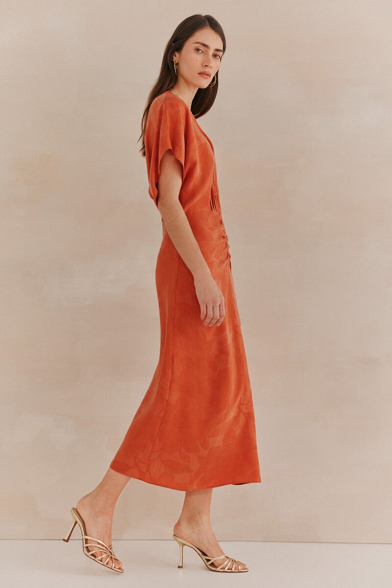 pedro del hierro Alexa. Vestido jacquard ocasión Ahorra y exporta