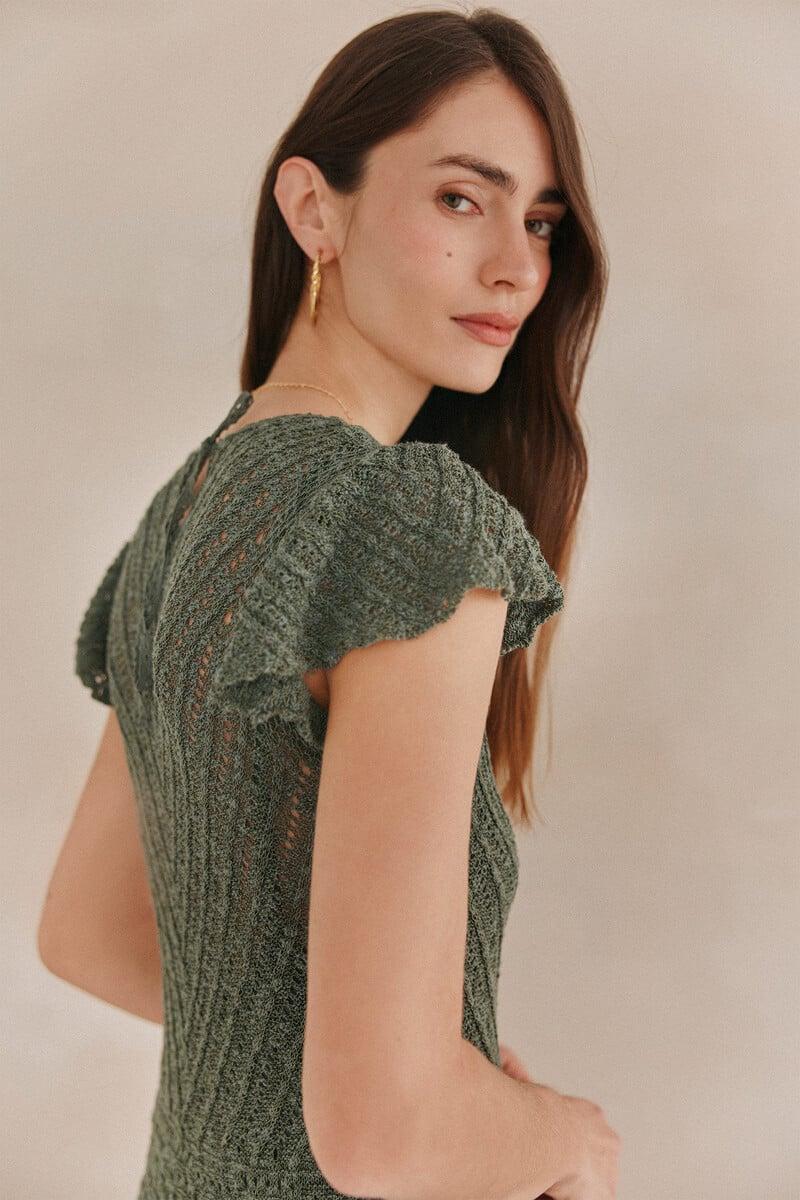 pedro del hierro Sella. Vestido punto midi Última moda