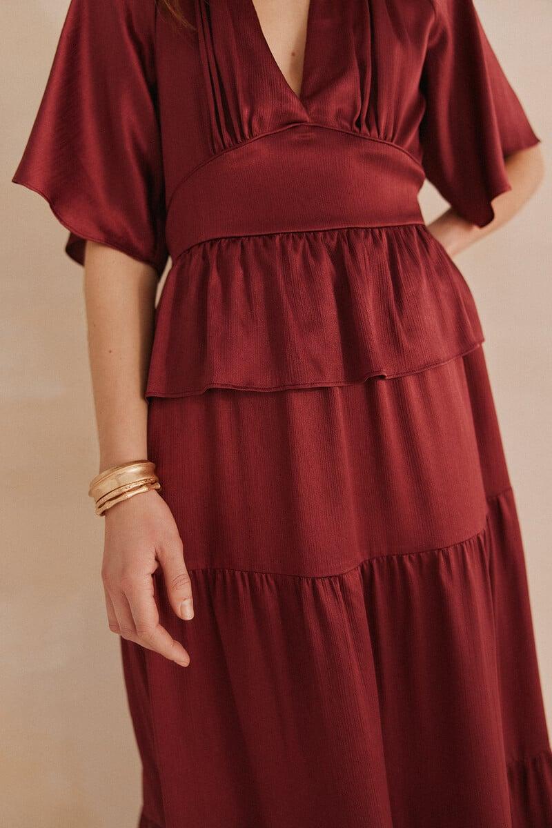 pedro del hierro Ariadna. Vestido fluido paneles Descuento por venta flash