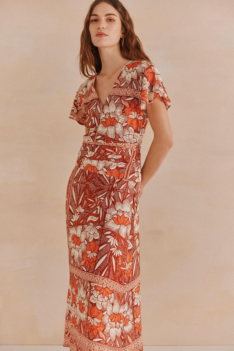 pedro del hierro Alondra. Vestido estampado Grandes ahorros