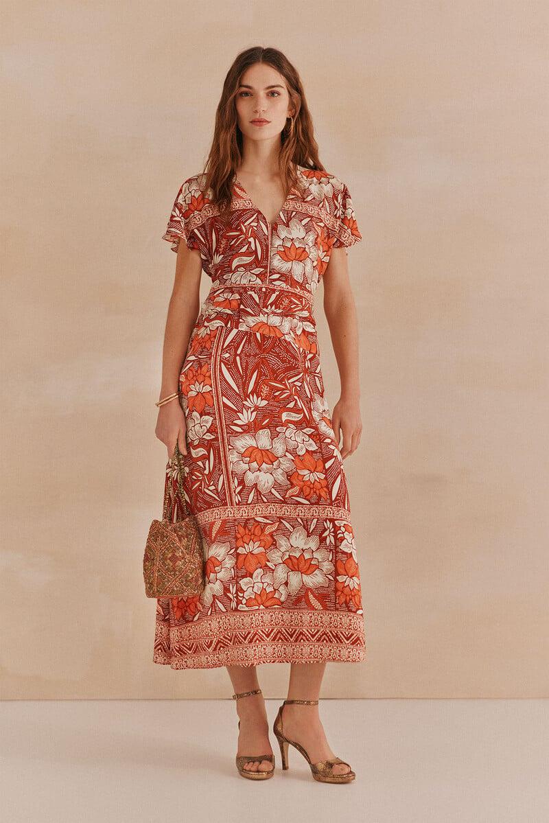 pedro del hierro Alondra. Vestido estampado Grandes ahorros
