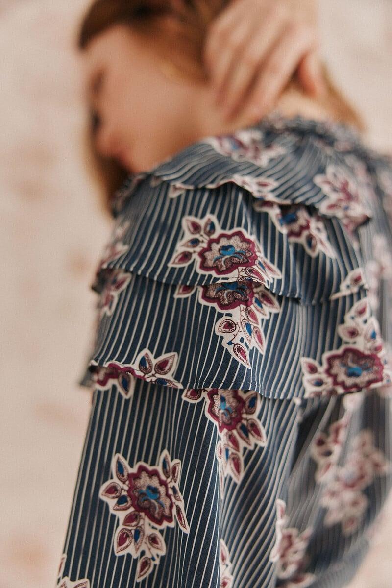 pedro del hierro Alejandra. Vestido estampado Rebajas de fin de temporada