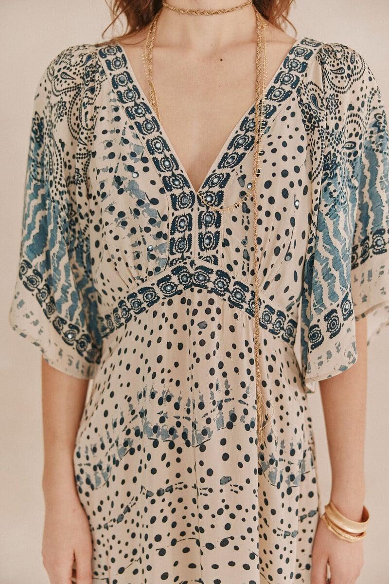 pedro del hierro Amelia. Vestido bordado Devoluciones gratuitas