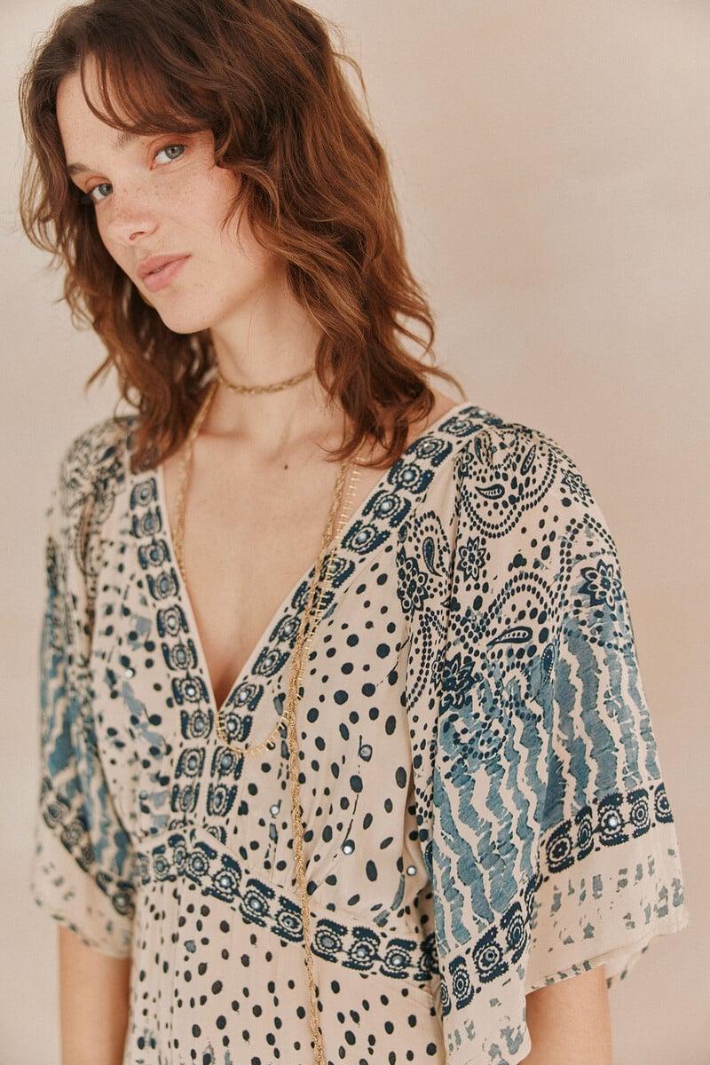 pedro del hierro Amelia. Vestido bordado Devoluciones gratuitas