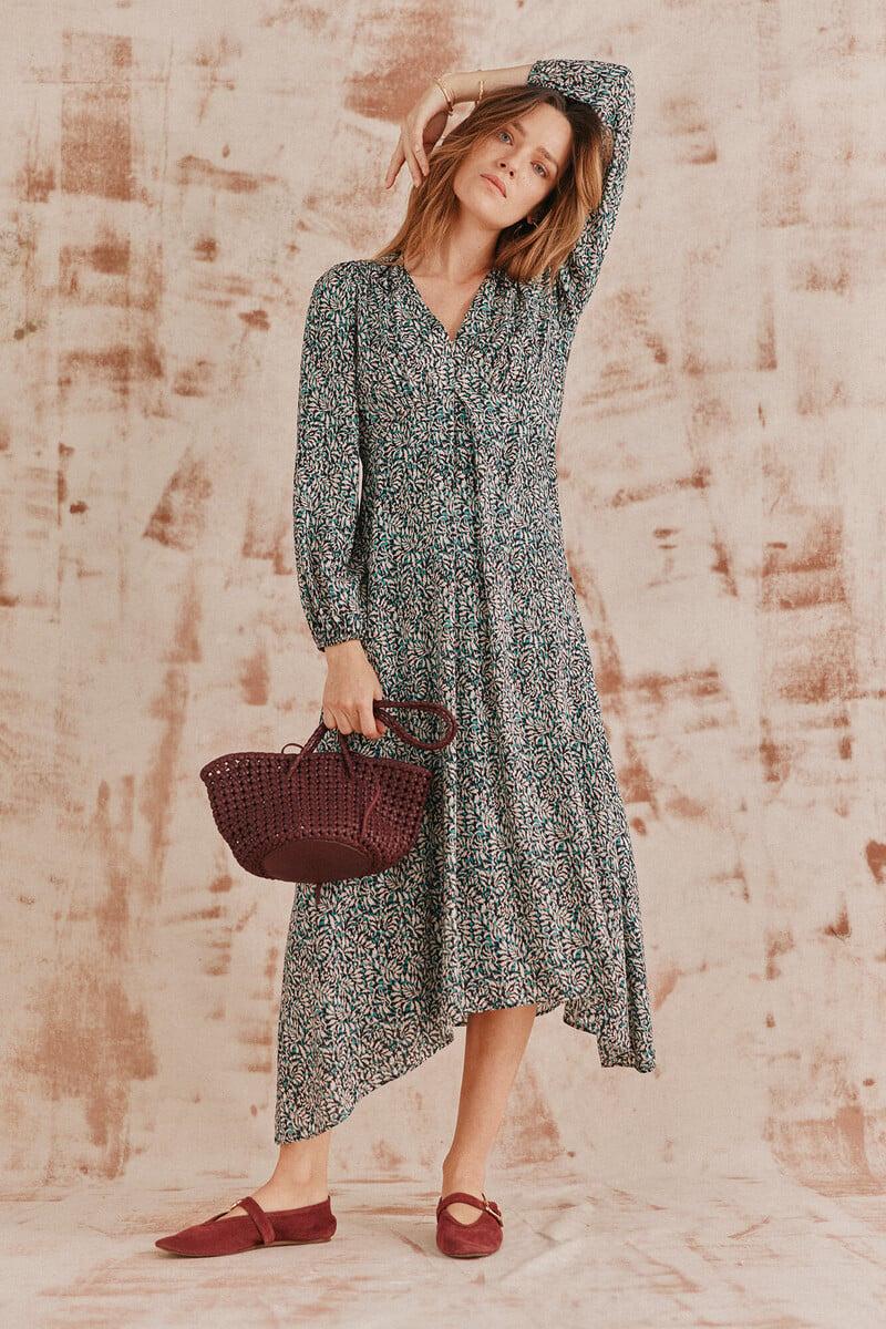 pedro del hierro Ava. Vestido estampado 2025