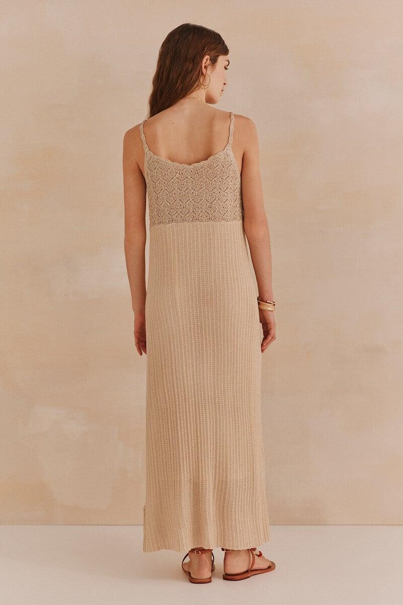 pedro del hierro Nora. Vestido tirantes punto En línea