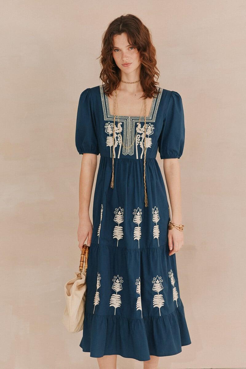 pedro del hierro Amelia. Vestido bordado Outlet