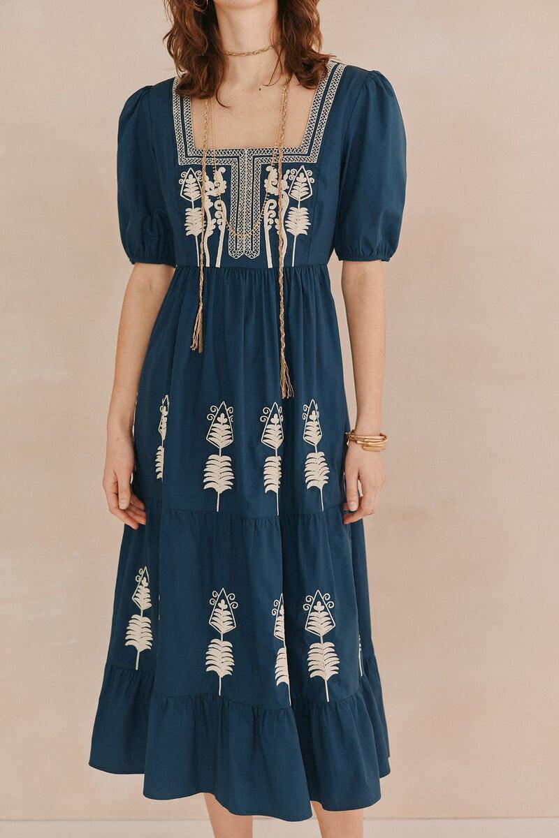 pedro del hierro Amelia. Vestido bordado Outlet