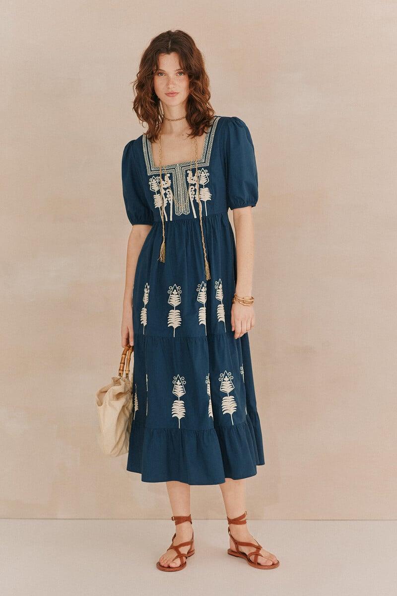 pedro del hierro Amelia. Vestido bordado Outlet