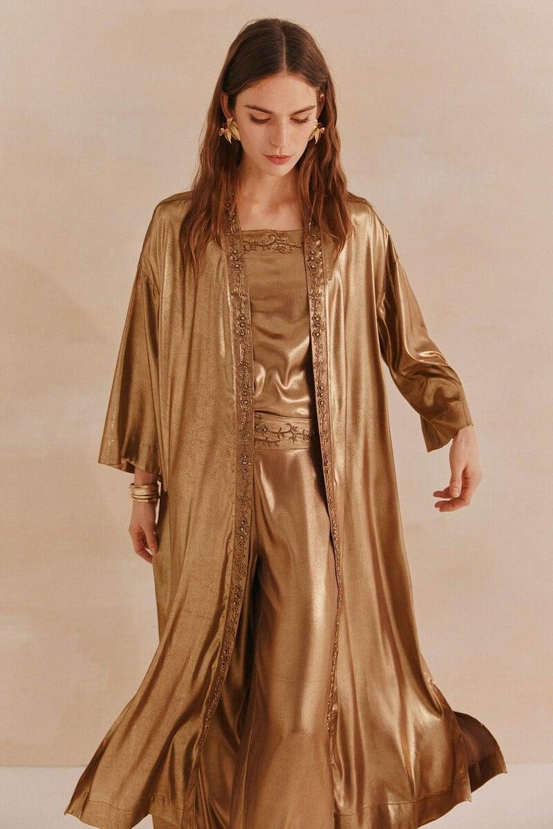pedro del hierro Esti. Kimono bordado Venta caliente