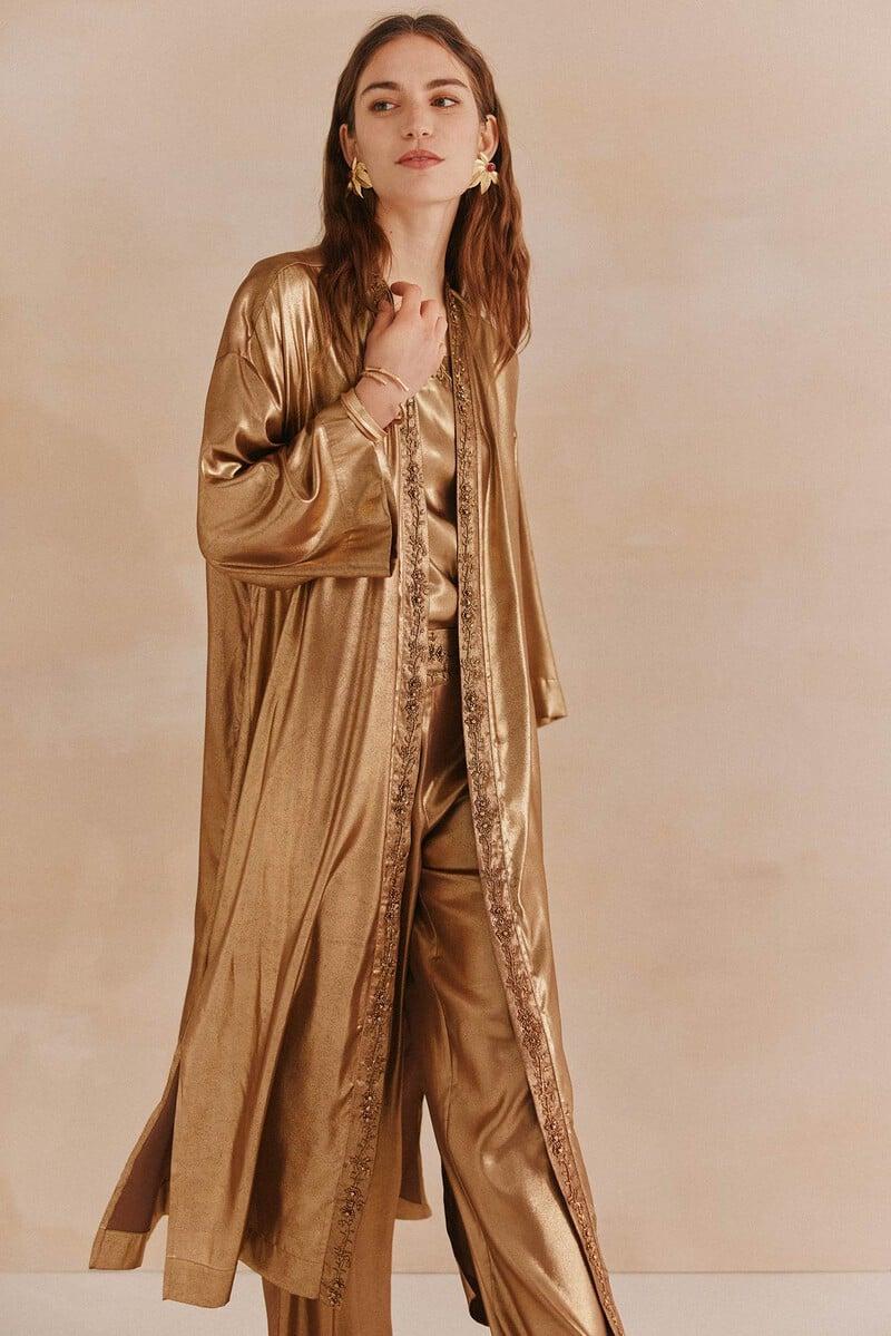pedro del hierro Esti. Kimono bordado Venta caliente