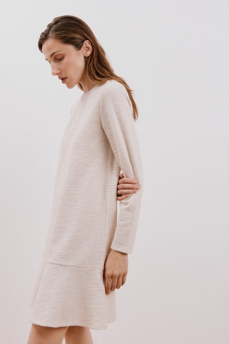 pedro del hierro Vestido tweed elástico Rebajas baratas