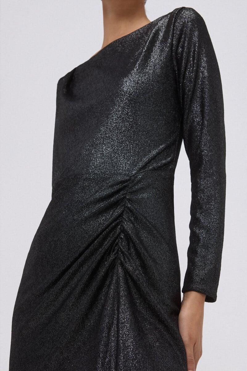 pedro del hierro Vestido plateado de punto Envío gratis