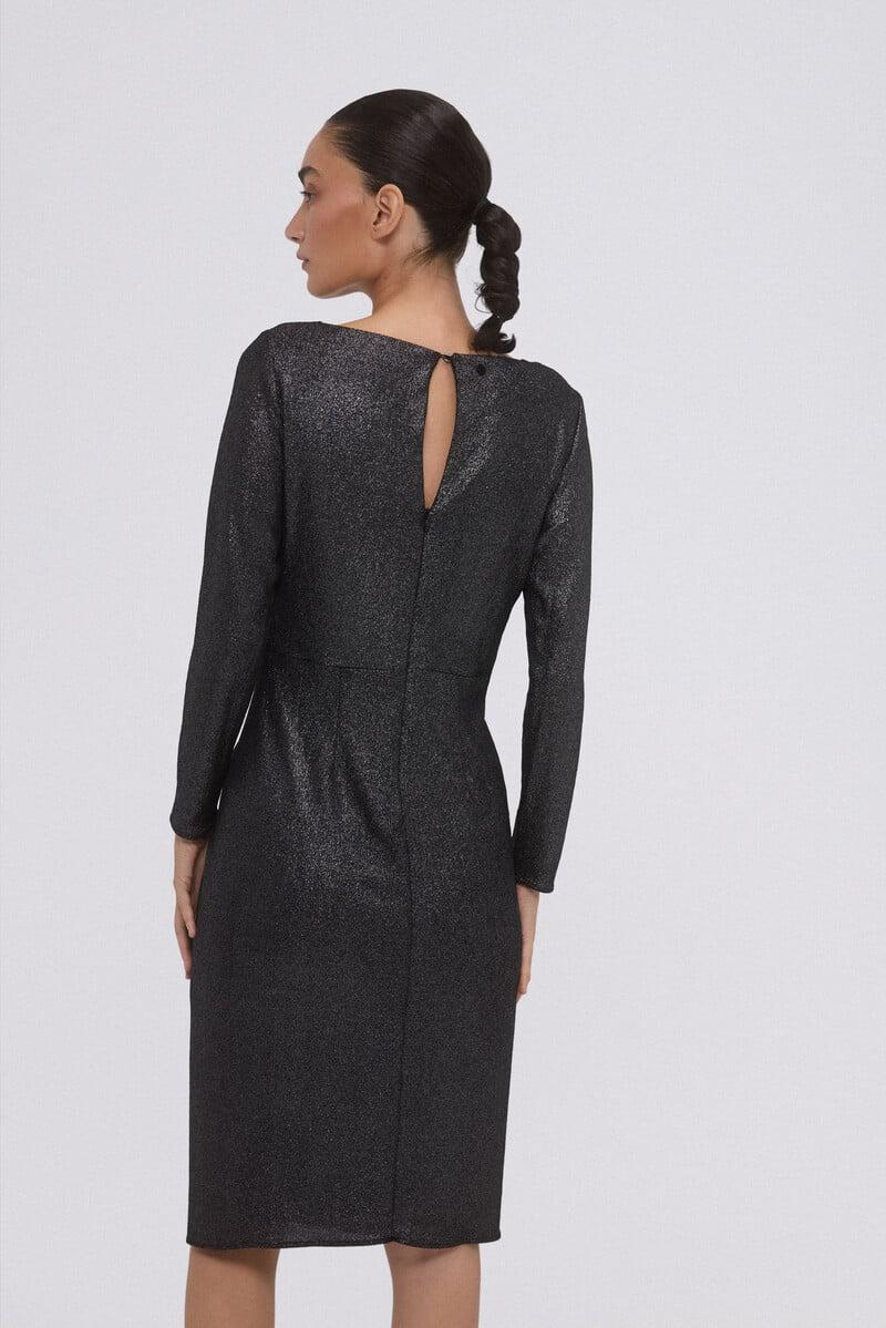 pedro del hierro Vestido plateado de punto Envío gratis