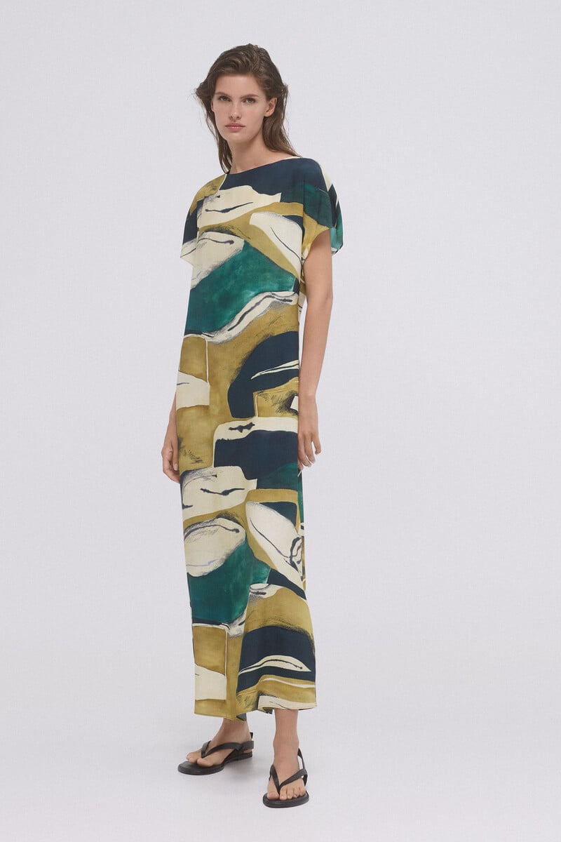 pedro del hierro Vestido tunica estampado Envío gratis