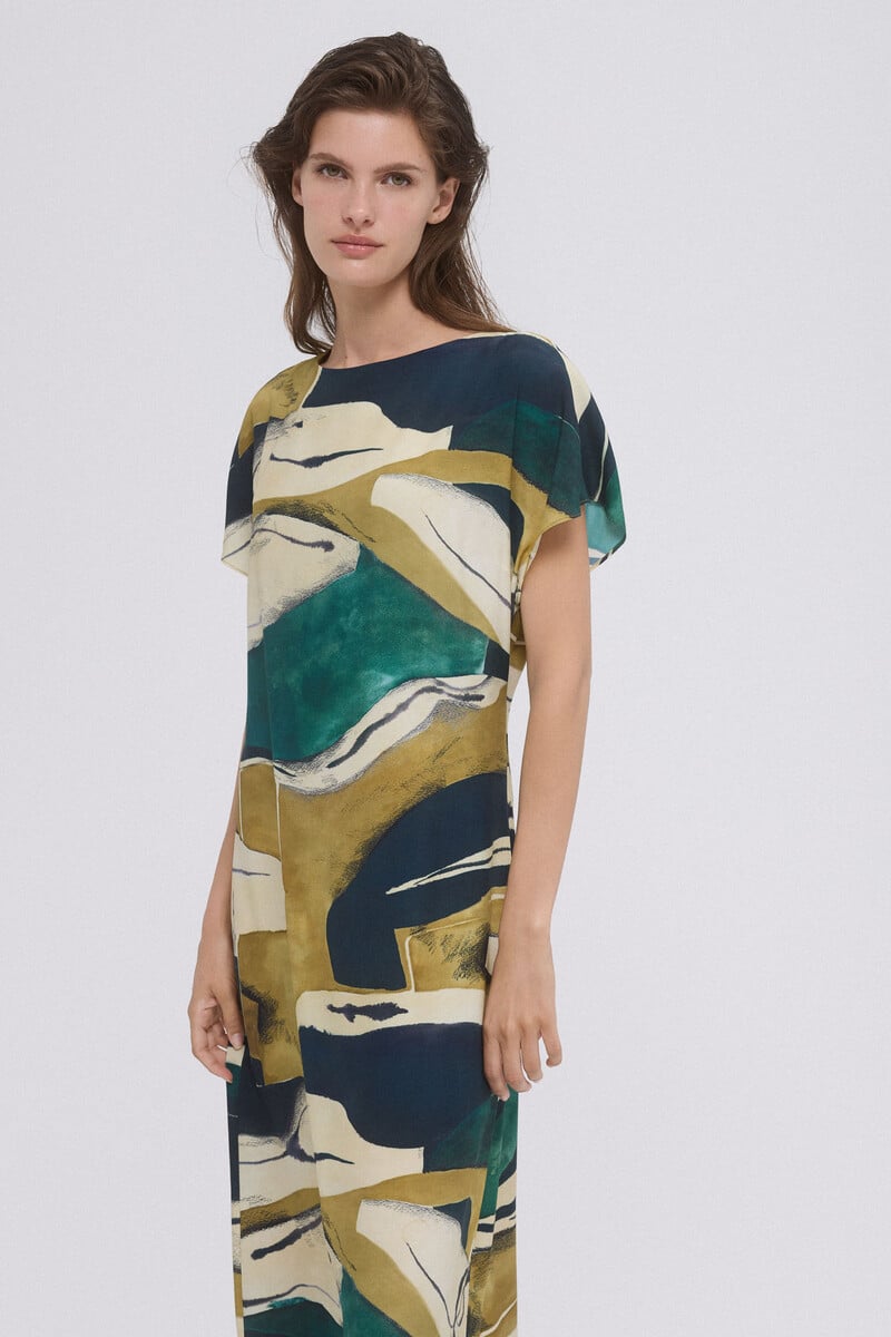 pedro del hierro Vestido tunica estampado Envío gratis