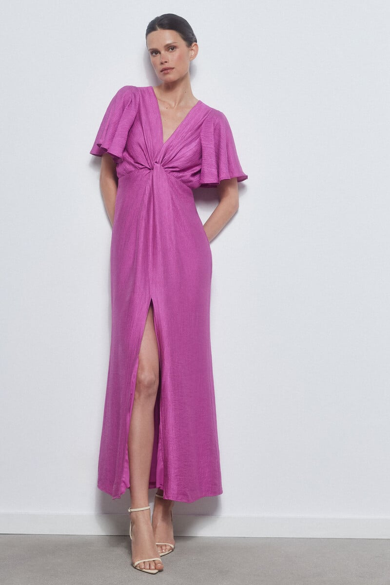 pedro del hierro Vestido con nudo en escote ÚLTIMAS EDICIONES