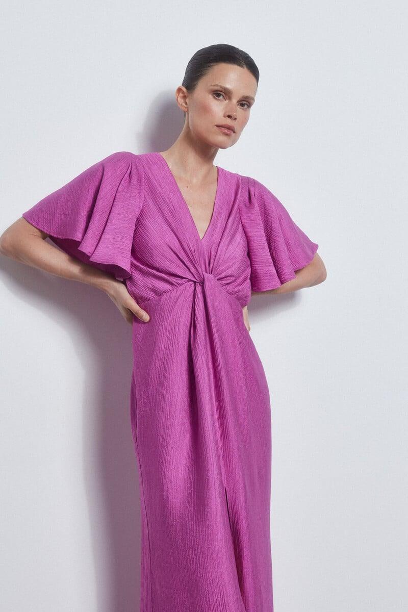 pedro del hierro Vestido con nudo en escote ÚLTIMAS EDICIONES