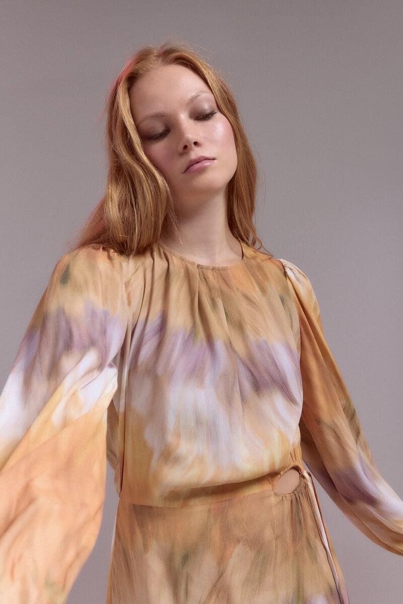 pedro del hierro Vestido recto con abertura Promoción por tiempo limitado