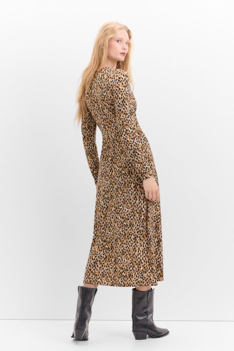 pedro del hierro Vestido con frunce delantero Promoción trimestral