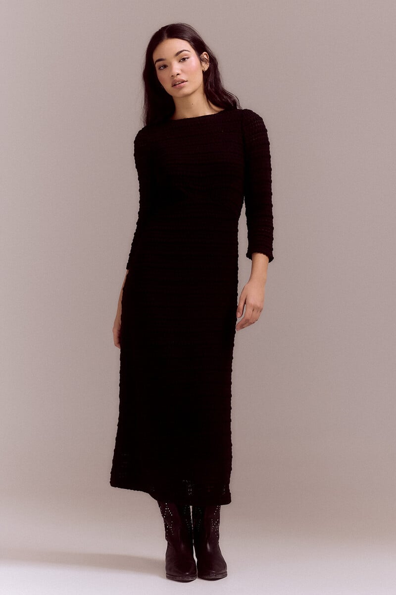 pedro del hierro Vestido punto estructura Envío internacional gratuito
