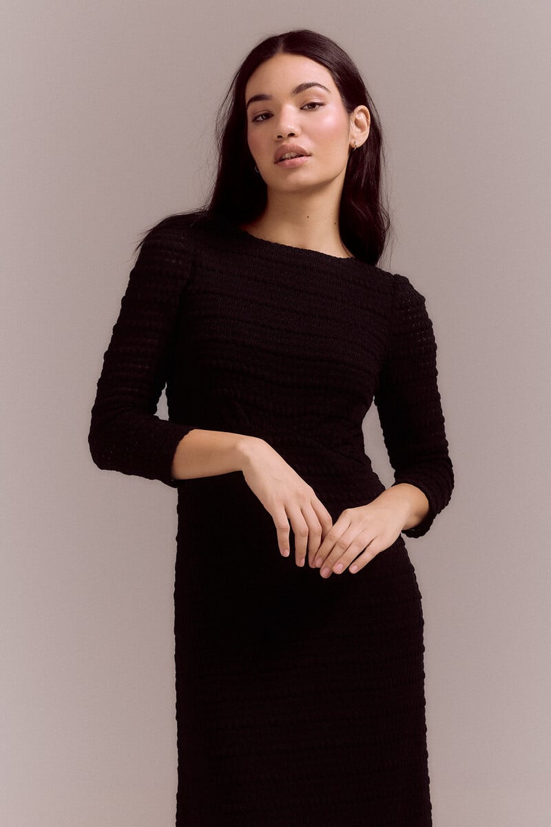 pedro del hierro Vestido punto estructura Envío internacional gratuito