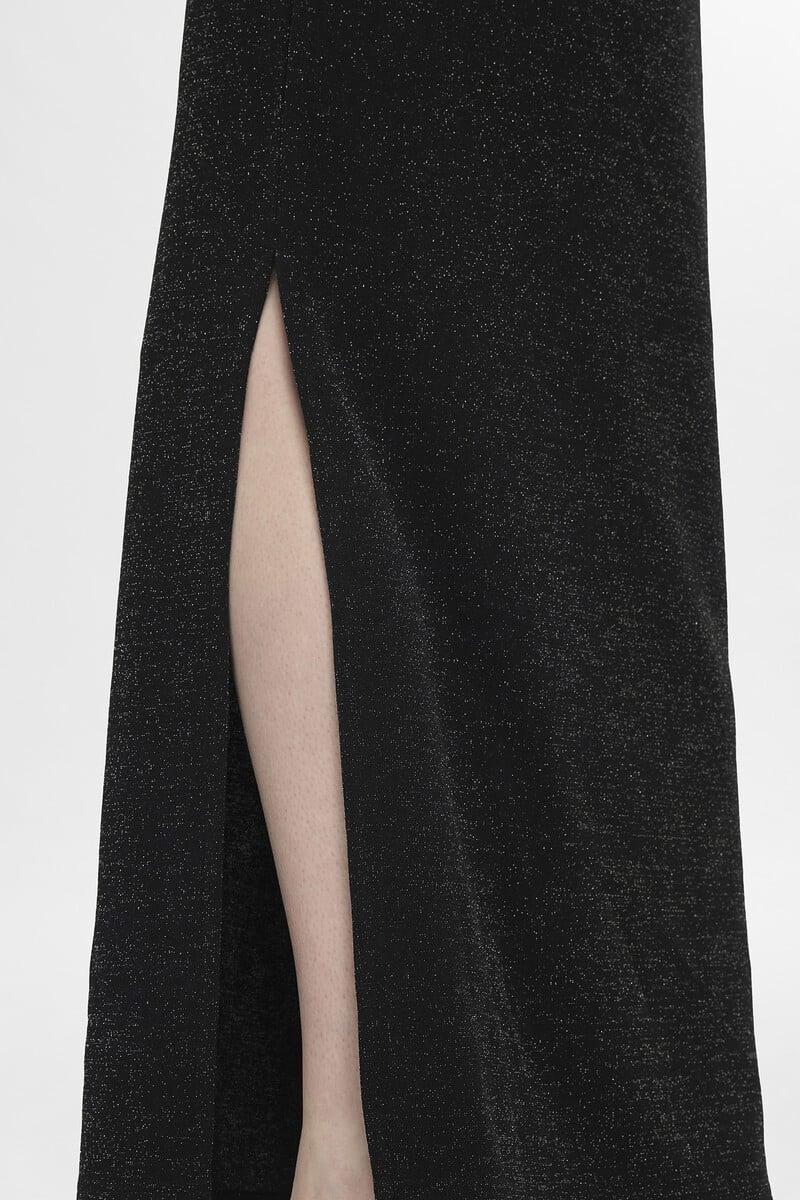 pedro del hierro Vestido largo con brillo y escote barco Descuentos del mes
