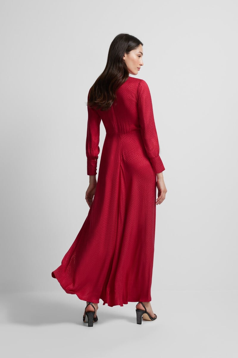 pedro del hierro Vestido largo nudo jacquard Oferta exclusiva