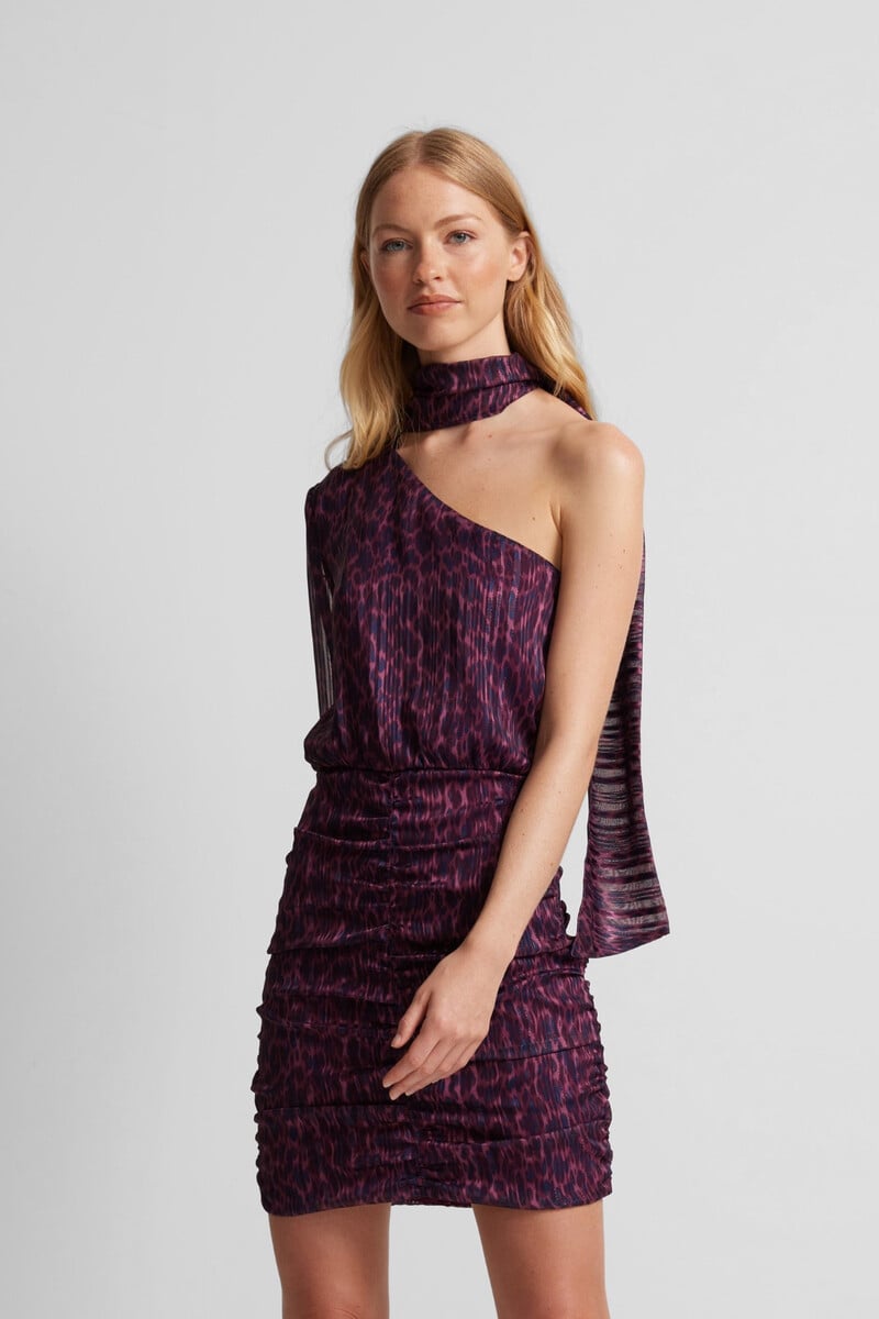 pedro del hierro Vestido mini asimetrico Ofertas de temporada