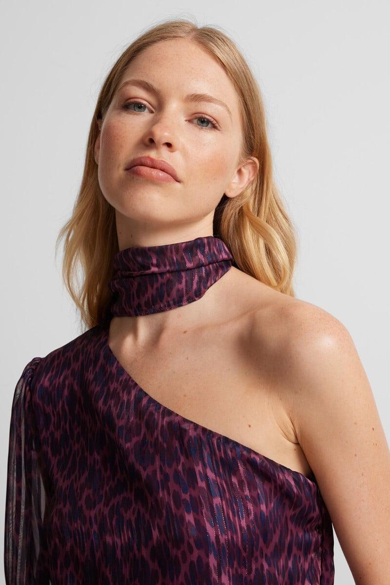pedro del hierro Vestido mini asimetrico Ofertas de temporada