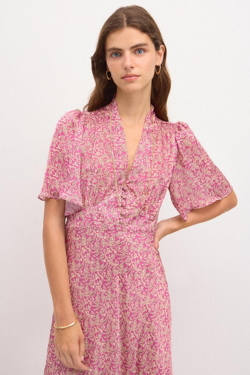 pedro del hierro Casiopea. Vestido estampado botones Rebajas de fin de temporada