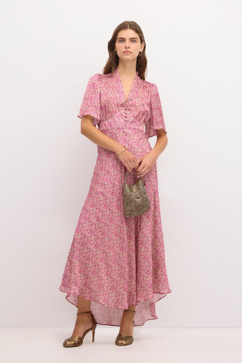 pedro del hierro Casiopea. Vestido estampado botones Rebajas de fin de temporada