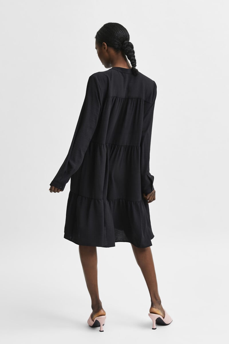 pedro del hierro Vestido camisero de manga larga con volantes Devoluciones gratuitas
