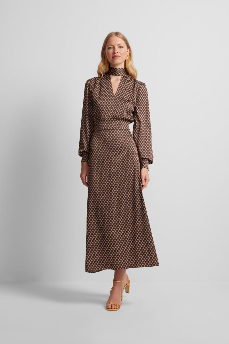 pedro del hierro Vestido midi satinado Rebajas