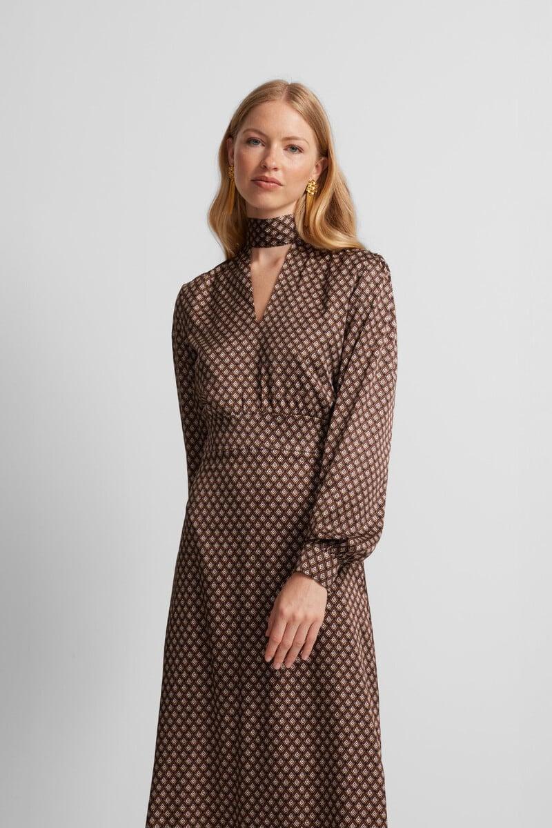 pedro del hierro Vestido midi satinado Rebajas
