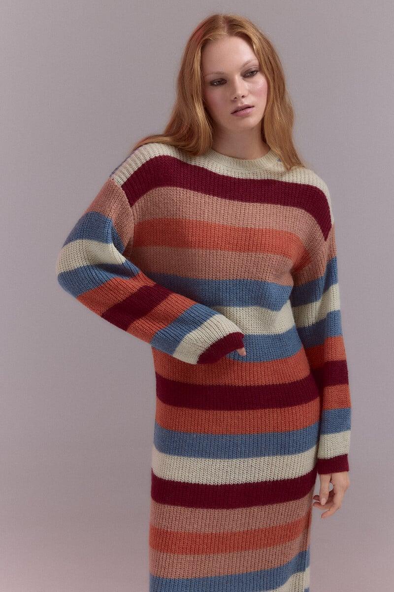 pedro del hierro Vestido punto rayas Ofertas