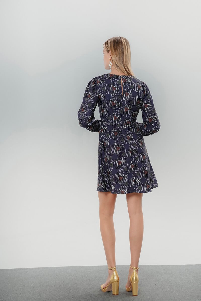 pedro del hierro Vestido estampado geométrico Elisa Gran oferta