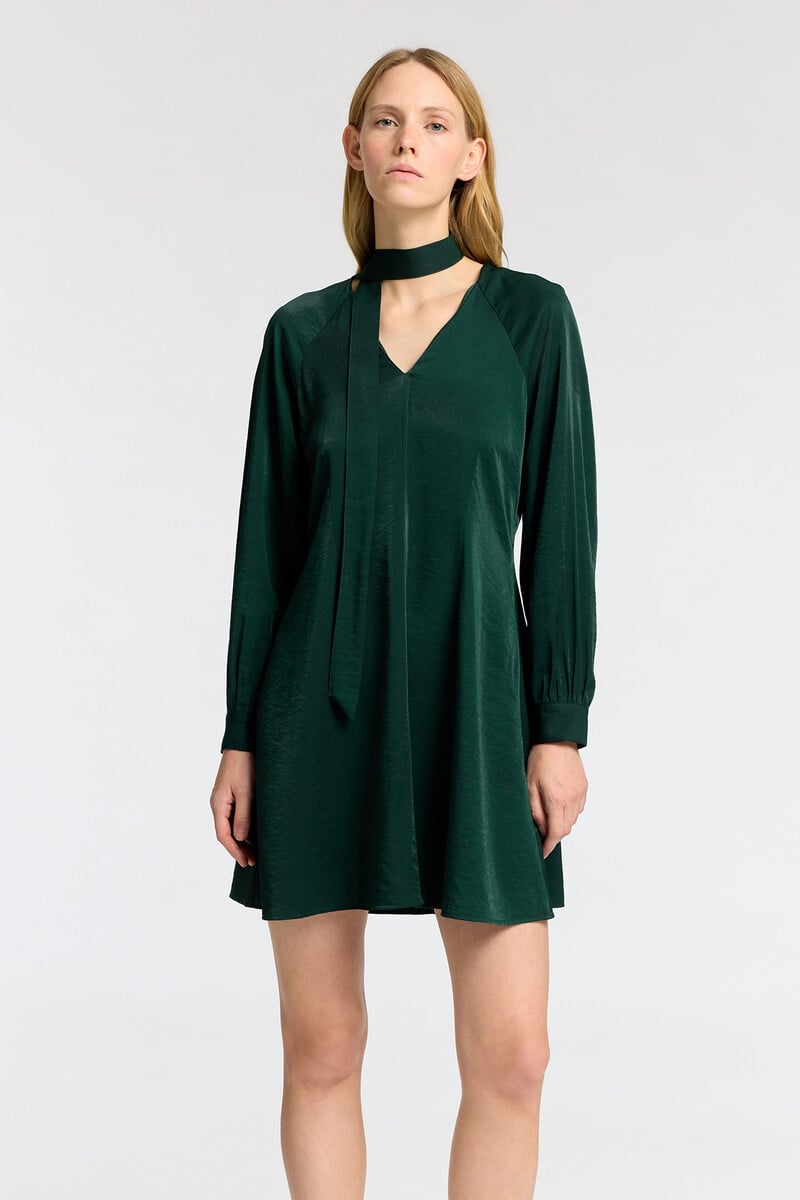 pedro del hierro Vestido corto de manga larga confeccionado con Lenzing Ecovero Los más vendidos