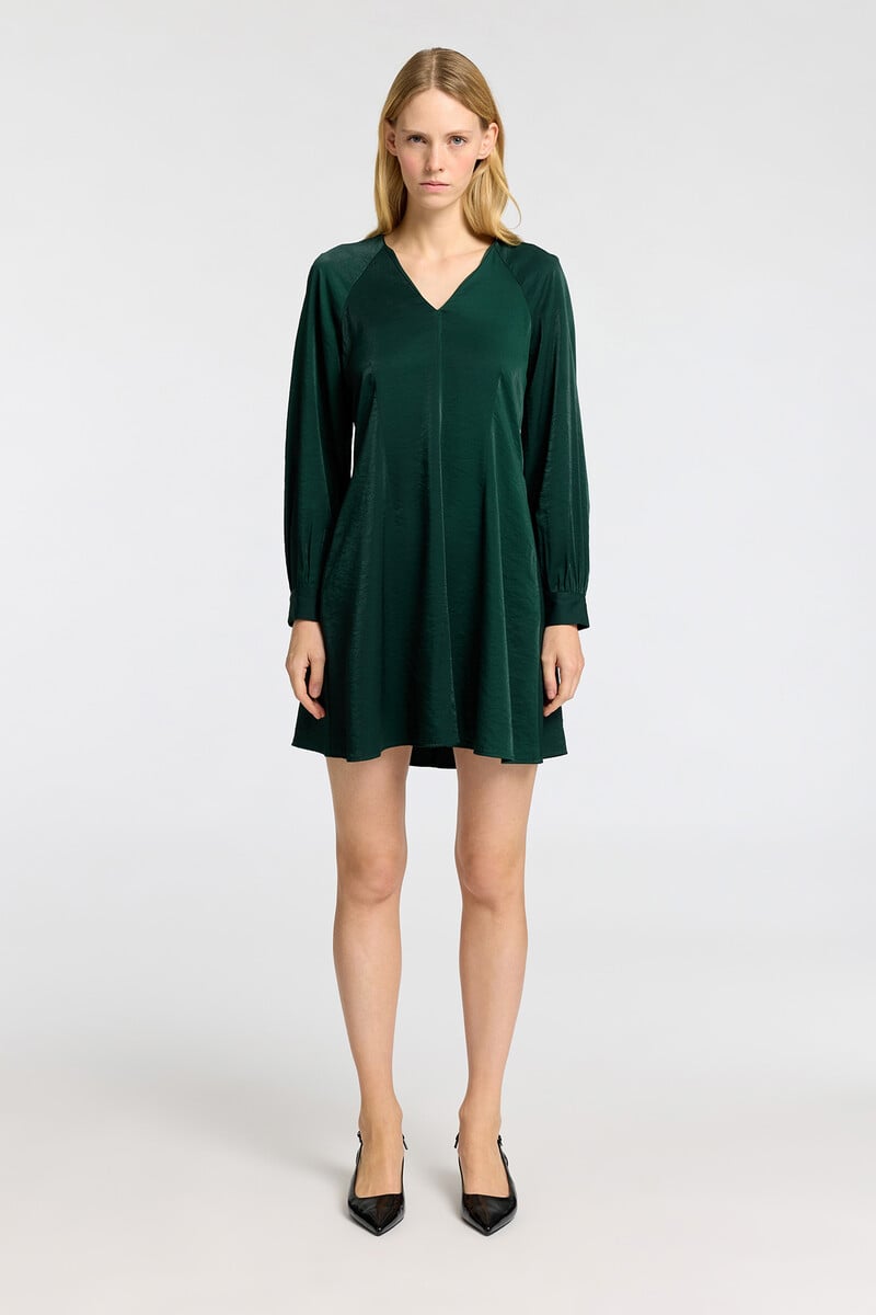 pedro del hierro Vestido corto de manga larga confeccionado con Lenzing Ecovero Los más vendidos