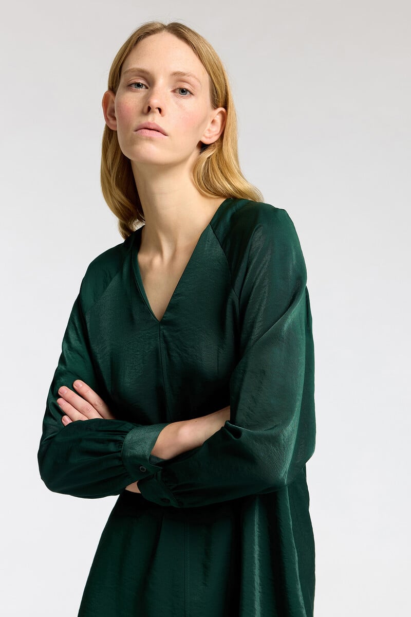 pedro del hierro Vestido corto de manga larga confeccionado con Lenzing Ecovero Los más vendidos