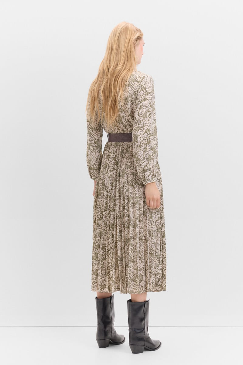 pedro del hierro Vestido falda plisada Ventas relámpago