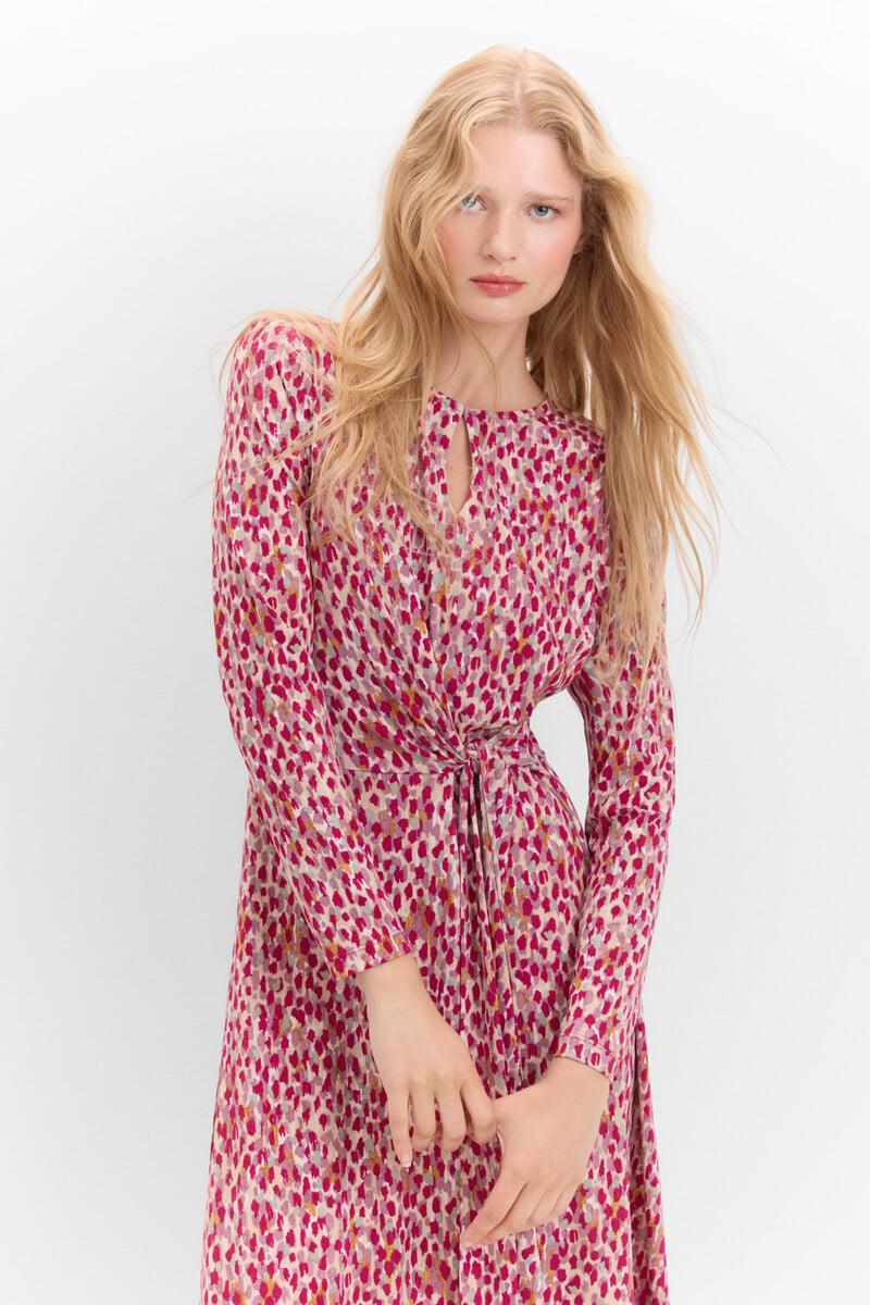 pedro del hierro Vestido con frunce delantero Mejor oferta