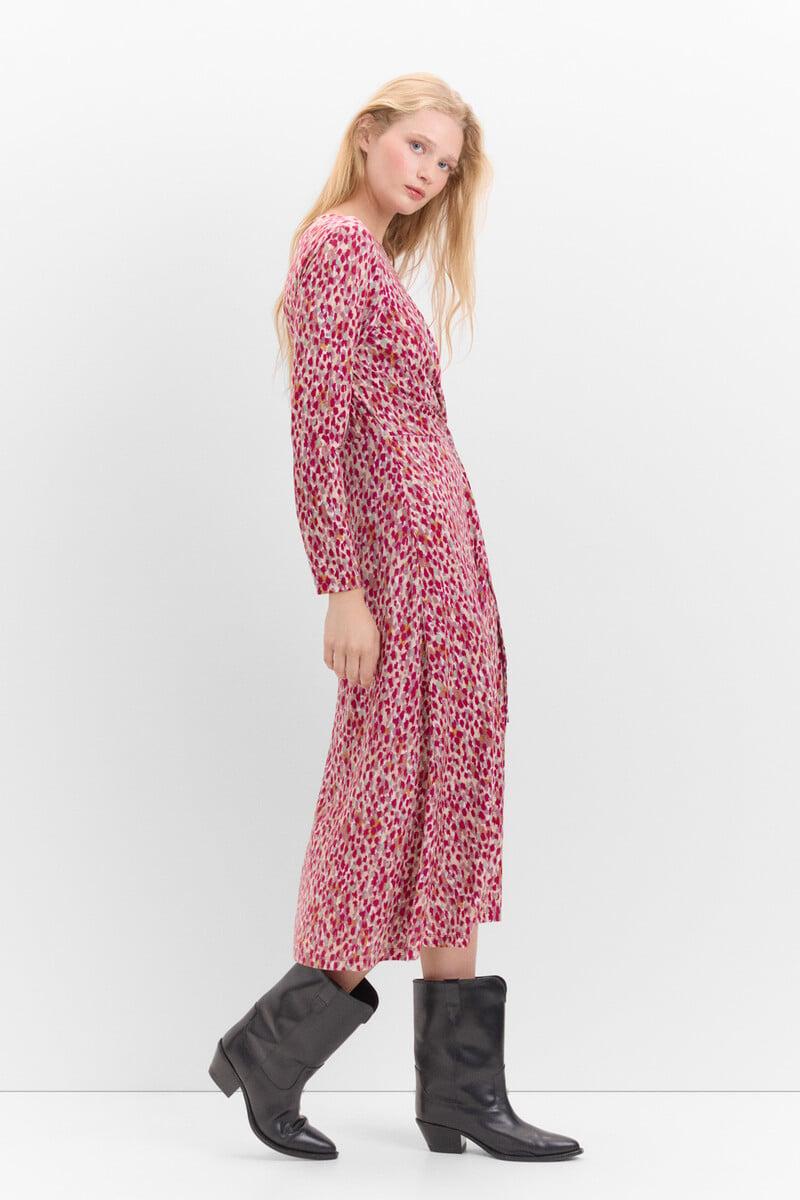 pedro del hierro Vestido con frunce delantero Mejor oferta